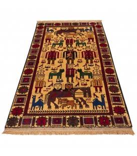 Tapis persan Baluchi fait main Réf ID 179415 - 108 × 193