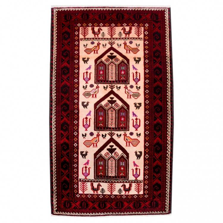 Tapis persan Baluchi fait main Réf ID 179425 - 112 × 194