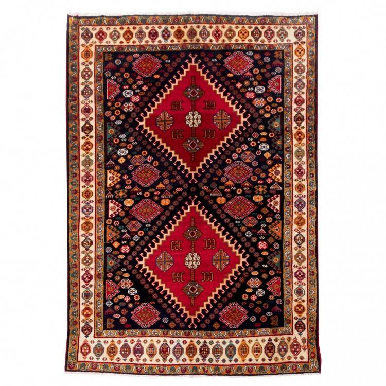 Tapis persan Qashqai fait main Réf ID 130238 - 152 × 220