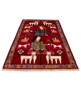 Tapis persan Qashqai fait main Réf ID 130240 - 155 × 237