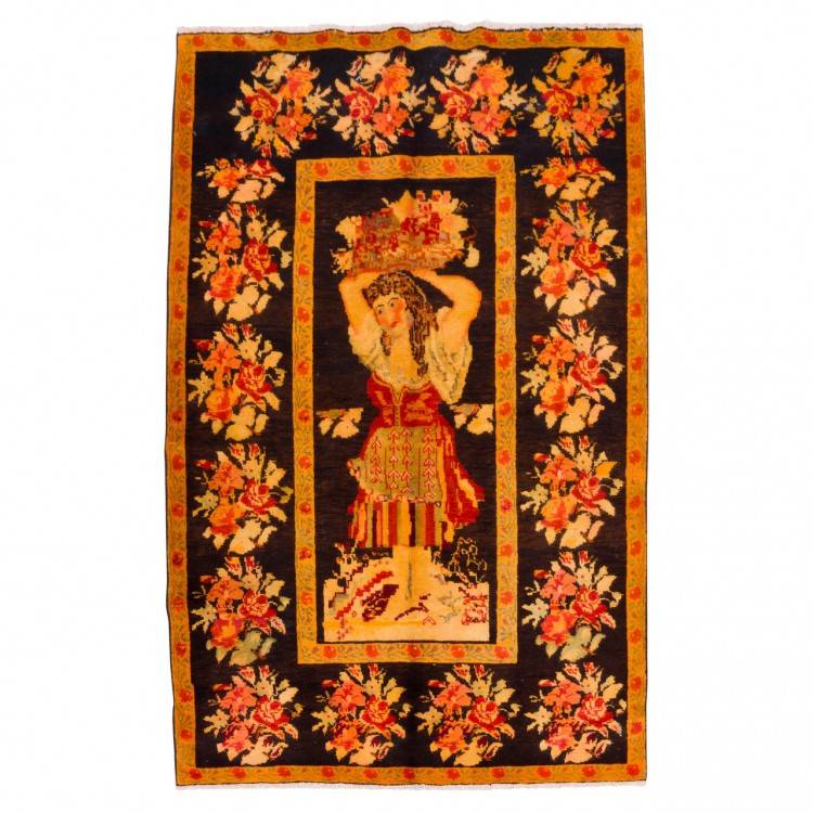 Tapis persan Azerbaiyán fait main Réf ID 130245 - 140 × 219