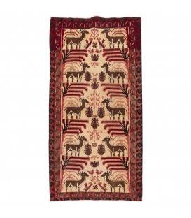 Tapis persan Baluchi fait main Réf ID 130267 - 105 × 210