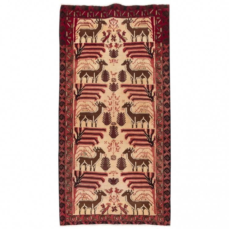 Tapis persan Baluchi fait main Réf ID 130267 - 105 × 210