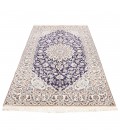 Tappeto persiano Nain annodato a mano codice 130278 - 133 × 210