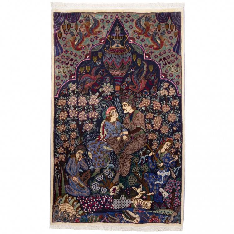 Tapis persan Kashmar fait main Réf ID 130283 - 127 × 200