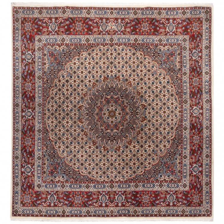 Tappeto persiano Mud Birjand annodato a mano codice 130284 - 195 × 198