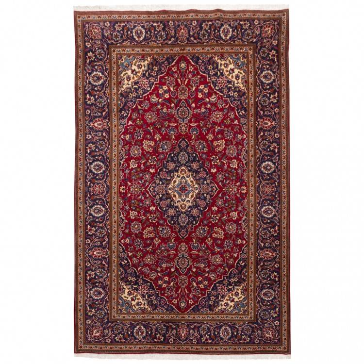 Tapis persan Kashan fait main Réf ID 130292 - 195 × 360