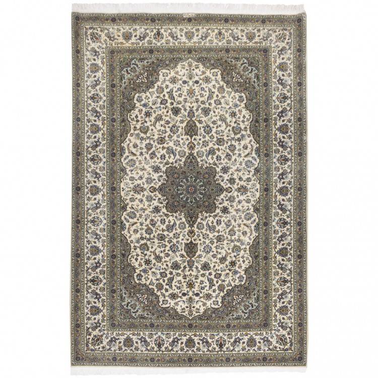 Tapis persan Kashan fait main Réf ID 130299 - 202 × 300