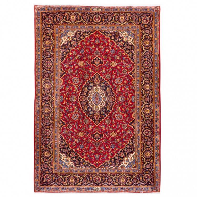 Tapis persan Kashan fait main Réf ID 179486 - 145 × 216