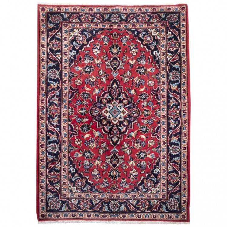 Tapis persan Kashan fait main Réf ID 130343 - 104 × 146