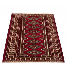 Tapis persan Turcomano fait main Réf ID 130351 - 90 × 118