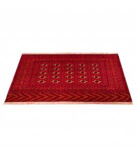 Tapis persan Turcomano fait main Réf ID 130379 - 124 × 68