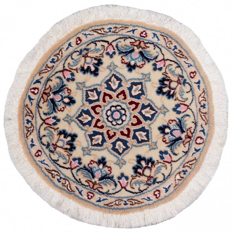 Tapis persan Nain fait main Réf ID 130380 - 45 × 45