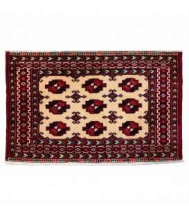 Tapis persan Turcomano fait main Réf ID 130387 - 88 × 55