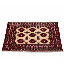 Tapis persan Turcomano fait main Réf ID 130387 - 88 × 55