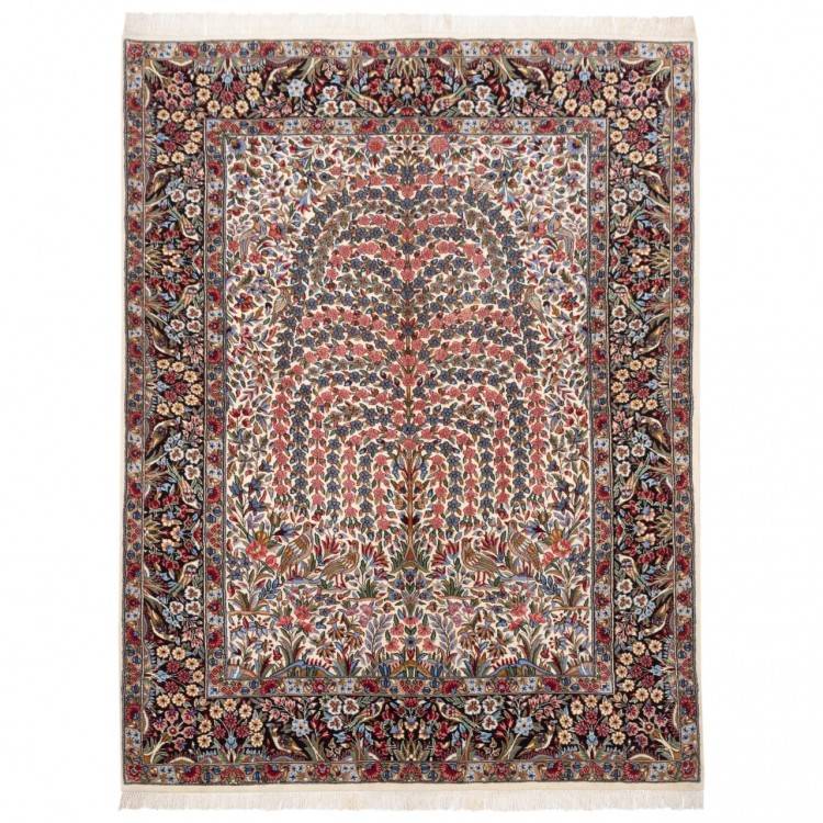 Tapis persan Kerman fait main Réf ID 174740 - 156 × 204