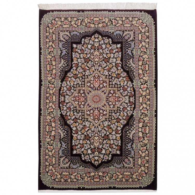 Tappeto persiano Qom annodato a mano codice 174745 - 135 × 205