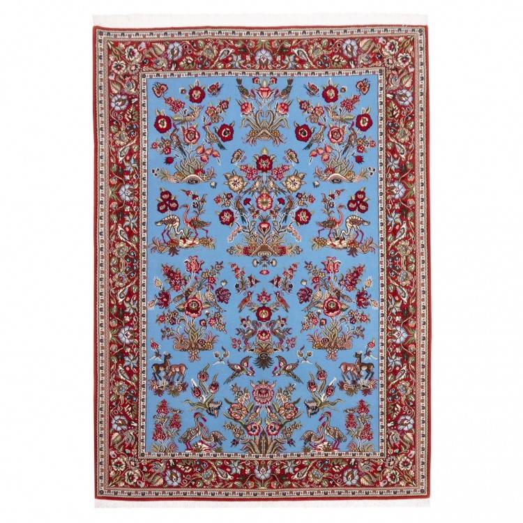 Tappeto persiano Qom annodato a mano codice 174774 - 142 × 200