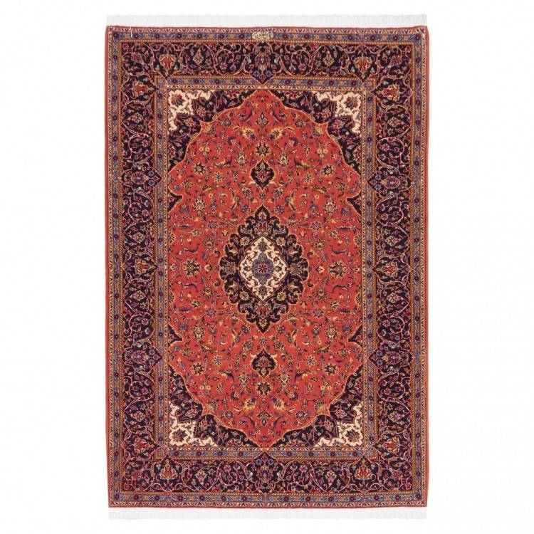 Tapis persan Kashan fait main Réf ID 174796 - 142 × 221