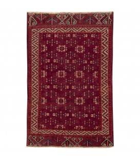 Tapis persan Turcomano fait main Réf ID 129301 - 190 × 295