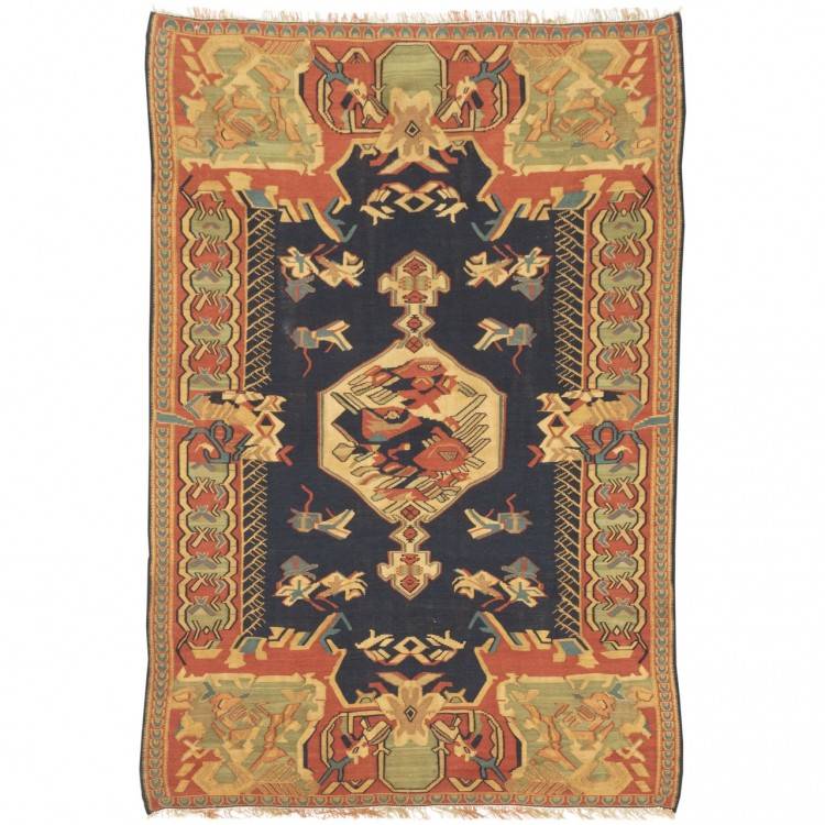 El Dokuma Kilim Sanandaj 129306 - 143 × 205