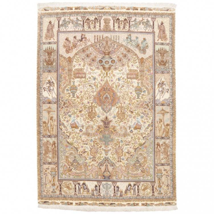 Handgeknüpfter Tabriz Teppich. Ziffer 129307