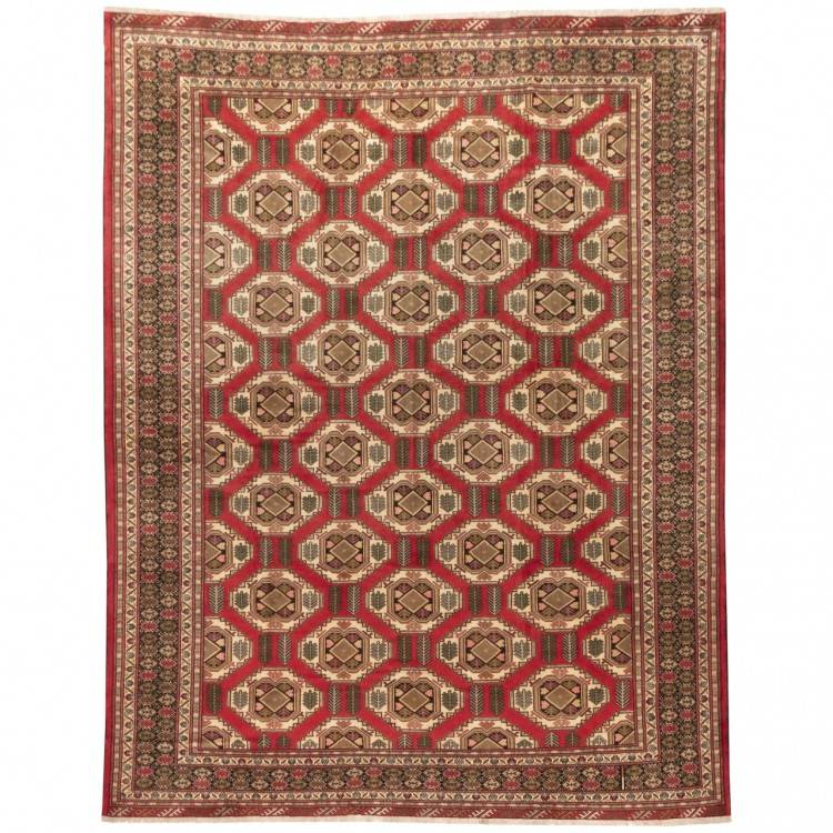 Tapis persan Turcomano fait main Réf ID 129313 - 292 × 369