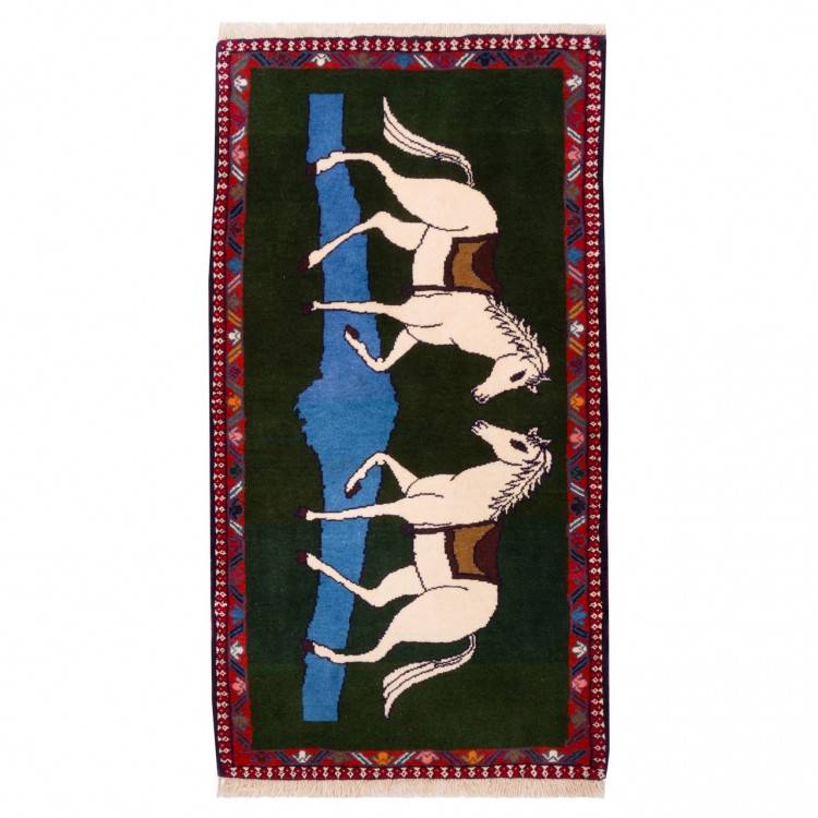 Tapis persan Ali Abad fait main Réf ID 152788 - 67 × 125