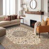 Tapis persan Kashan fait main Réf ID 152535 - 200 × 307