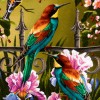 Tableau tapis persan Tabriz fait main Réf ID 903758