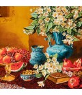 Tableau tapis persan Tabriz fait main Réf ID 903789