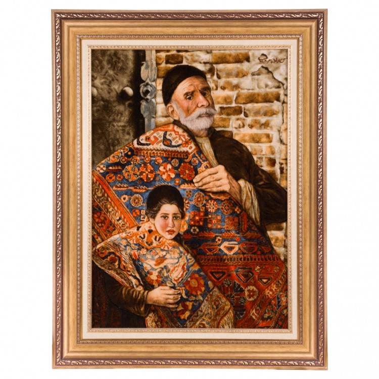 Tappeto persiano Tabriz a disegno pittorico codice 903839