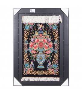 Tableau tapis persan Qom fait main Réf ID 903843