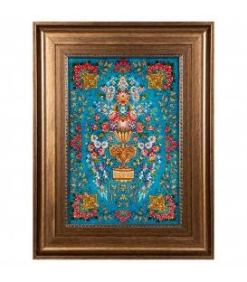 Tableau tapis persan Qom fait main Réf ID 903848