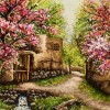 Tableau tapis persan Tabriz fait main Réf ID 903850
