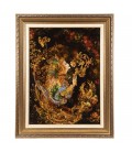イランの手作り絵画絨毯 タブリーズ 番号 903851