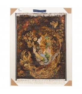 Tableau tapis persan Tabriz fait main Réf ID 903851