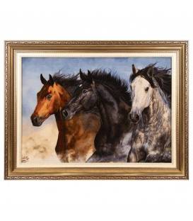 イランの手作り絵画絨毯 タブリーズ 番号 903852