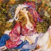 Tableau tapis persan Tabriz fait main Réf ID 903853