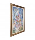 Tableau tapis persan Tabriz fait main Réf ID 903855