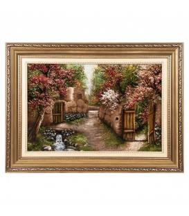Handgeknüpfter Tabriz Bildteppiche Ziffer 903863