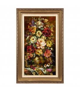 Tableau tapis persan Tabriz fait main Réf ID 903865