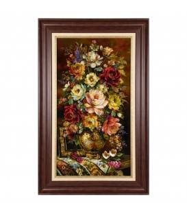 Tableau tapis persan Tabriz fait main Réf ID 903866