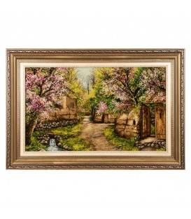 Tappeto persiano Tabriz a disegno pittorico codice 903869
