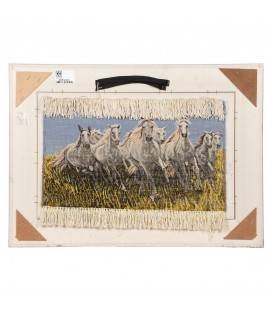 Tableau tapis persan Tabriz fait main Réf ID 903872