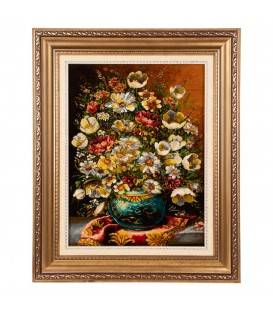 Tableau tapis persan Tabriz fait main Réf ID 903883