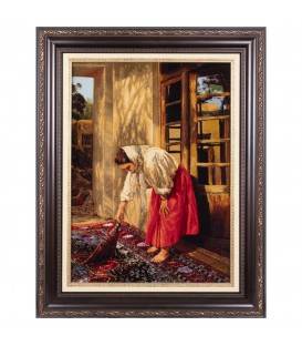 Handgeknüpfter Tabriz Bildteppiche Ziffer 903891