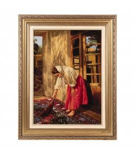 Handgeknüpfter Tabriz Bildteppiche Ziffer 903906