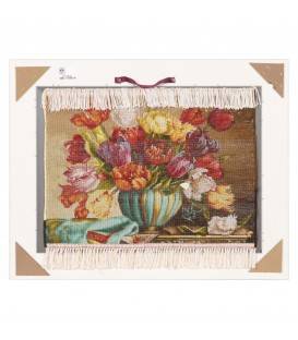 Tableau tapis persan Tabriz fait main Réf ID 903938