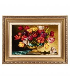 Tableau tapis persan Tabriz fait main Réf ID 903942
